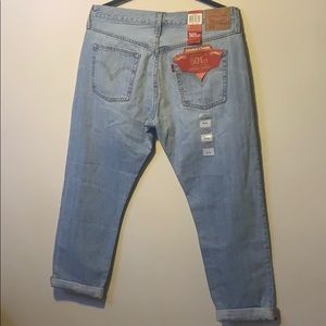 NWT Levis 501 CT Cropped 30 X 32 Tapered Jeans